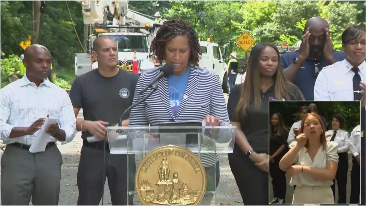 DC Mayor Bowser discusses weekend storm damage